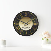 弁護士 | Golden Personalizable ラージ壁時計 (ホーム)