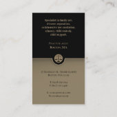 弁護士 | Law of はかりで測 Justice Black Busine 名刺 (裏面)