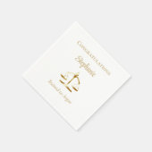 弁護士 | Naを主張するはかりで測ために訓練された弁護士法務 スタンダードカクテルナプキン (角)