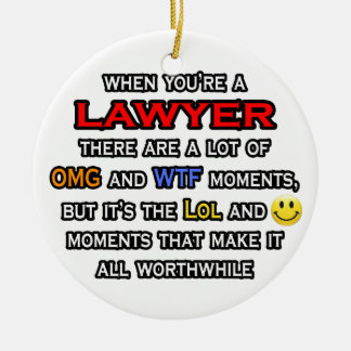 弁護士…OMG WTFロール セラミックオーナメント