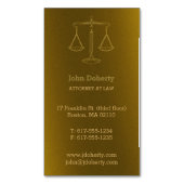 弁護士 | Perfect はかりで測 Golden of Justice マグネット名刺 (正面縦)