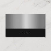 弁護士 | Professional Silver Black 名刺 (裏面)