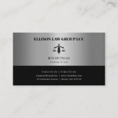 弁護士 | Professional Silver Black 名刺 (正面)