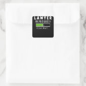 弁護士In Progress Law School Student Tee Gift スクエアシール (バッグ)