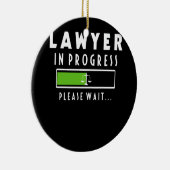 弁護士In Progress Law School Student Tee Gift セラミックオーナメント (右)