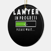 弁護士In Progress Law School Student Tee Gift セラミックオーナメント (左)