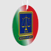 弁護士LL.Mシールドカスタム オーナメント (正面)