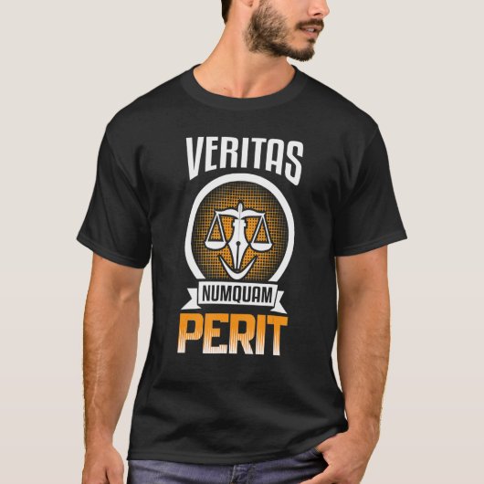 弁護士VERITAS Numquam Perit Law School Future Law Tシャツ (正面)