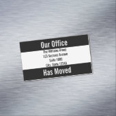 弊社のオフィスが白黒の発表を引き継ぎました マグネット名刺 (インサイチュ)