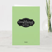 弊社の顔に関する助手スマイルに感謝します サンキューカード (裏面)