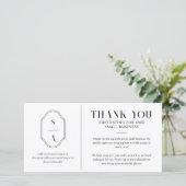 弊社のSmall Business Monogramをサポートいただきありがとうございます サンキューカード (スタンド正面)