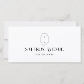 弊社のSmall Business Monogramをサポートいただきありがとうございます サンキューカード (裏面)