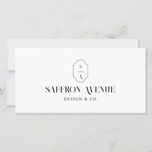 弊社のSmall Business Monogramをサポートいただきありがとうございます サンキューカード (裏面)