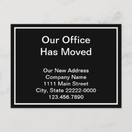 弊社は白黒のお知らせを移転しました 案内ポストカード