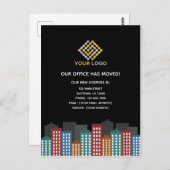 弊社は転居先の変更を致しました ポストカード (正面/裏面)