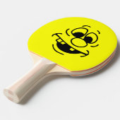 式おもしろい黄顔 卓球ラケット (正面アングル)