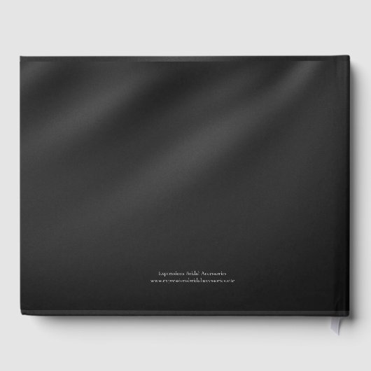 式きらきら光るジュエリー結婚のテーマ ゲストブック (裏面)