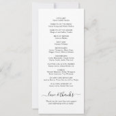 式の後ずっとシックで楽結婚しいプログラム (裏面)