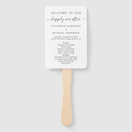 式の後ずっと楽し結婚く ハンドファン (正面)