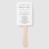 式の後ずっと楽し結婚く ハンドファン (正面)