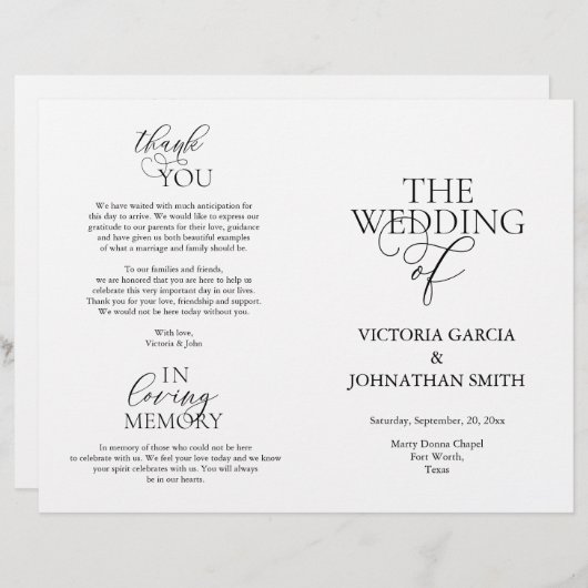 式の折り畳み結婚可能なプログラム (正面/裏面)