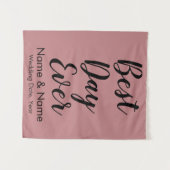 式の日を彩るカスタム最高のウェディング背景 タペストリー (正面(横))