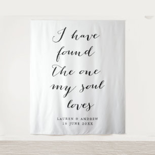 式の背景を結婚見つけた タペストリー