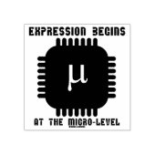 式はマイクロレベル半導体から始まる ラバースタンプ (インプリント)