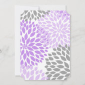 式をピンで止めているRNのナースはラベンダーを誘います 招待状 (裏面)