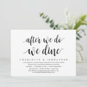 式を挙げたら食事をしよう、結婚式前撮りディナー招待状 招待状 (スタンド正面)