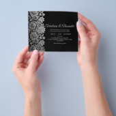 式エレガントに対する予算結婚招待状。飛ぶ チラシ (手)