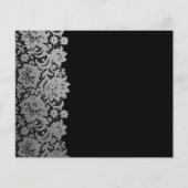 式エレガントに対する予算結婚招待状。飛ぶ チラシ (裏面)