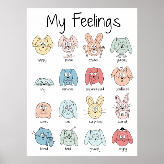 式プリント、感情プリント、感覚プリント ポスター (正面)