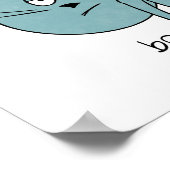 式プリント、感情プリント、感覚、青 ポスター (角)