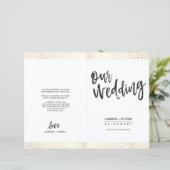 式プロ結婚グラム筆型金ゴールド紙吹雪 (スタンド正面)