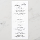 式ミニマル結婚計画 プログラム (裏面)