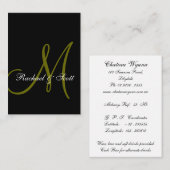 式典の場所とドリンク情報カードの挿入 エンクロージャーカード (正面/裏面)