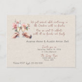 式典の後の結婚式招待状はがき インビテーションポストカード (正面)