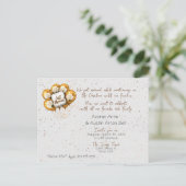 式典の後の結婚式招待状はがき インビテーションポストカード (スタンド正面)