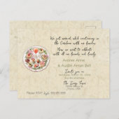 式典の後の結婚式招待状はがき インビテーションポストカード (正面/裏面)