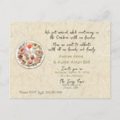 式典の後の結婚式招待状はがき インビテーションポストカード (正面)