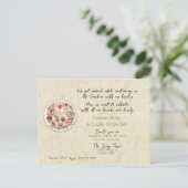 式典の後の結婚式招待状はがき インビテーションポストカード (スタンド正面)