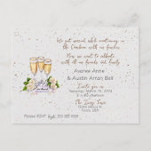 式典の後の結婚式招待状はがき インビテーションポストカード (正面)