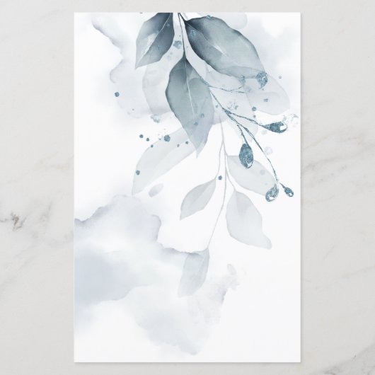 式典の順序ウィスピーのほこりっぽい青い葉 (裏面)