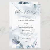 式典の順序ウィスピーのほこりっぽい青い葉 (正面/裏面)