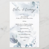 式典の順序ウィスピーのほこりっぽい青い葉 (正面)