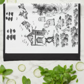 式幽霊のよく出る- キッチンタオル (折り畳み)