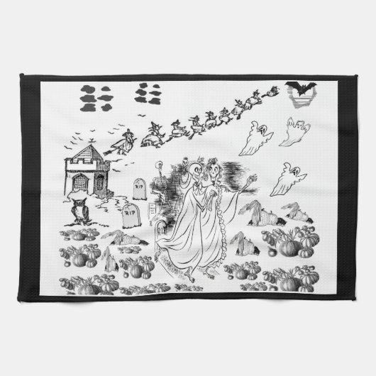 式幽霊のよく出る- キッチンタオル (横)