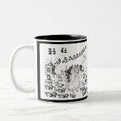 式幽霊のよく出る- ツートーンマグカップ (左)