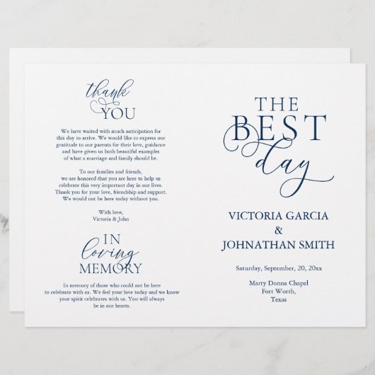 式最高のの折り結婚畳み式 (正面/裏面)